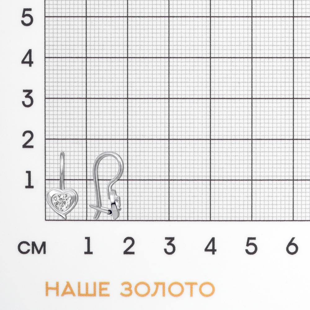 Серебряные серьги детские Талант ТБ13-72-000S-24044