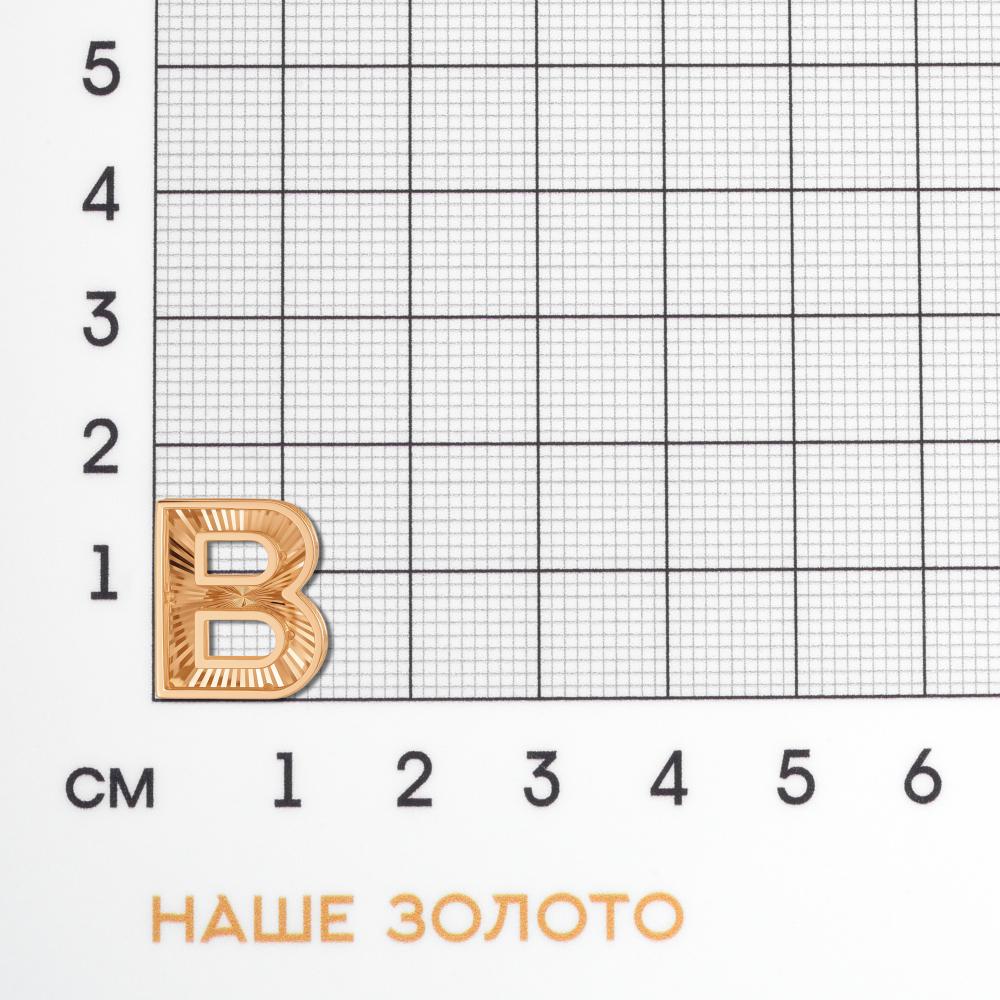 Золотая буква Sokolov из красного золота 585 пробы ДИ51-130-00372-1