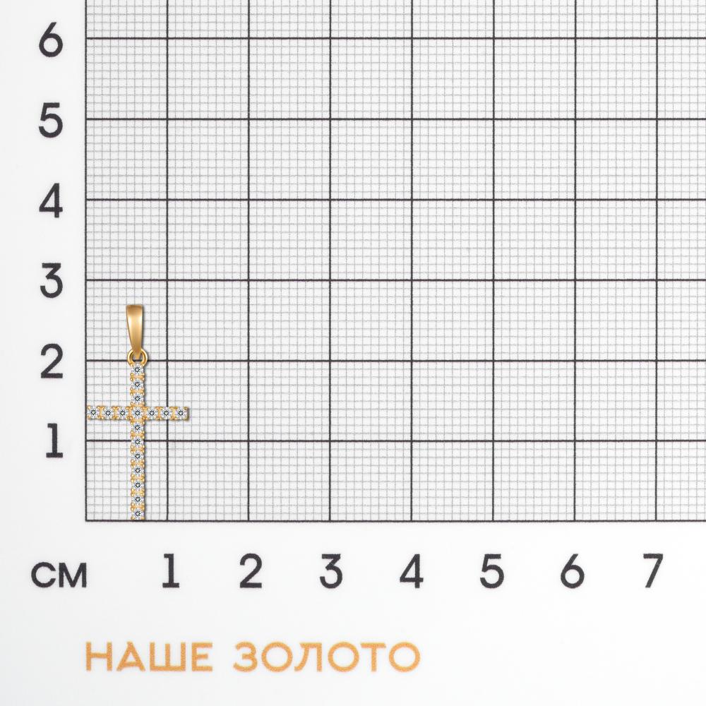 Золотая подвеска Альтеза из красного золота 585 пробы А930306