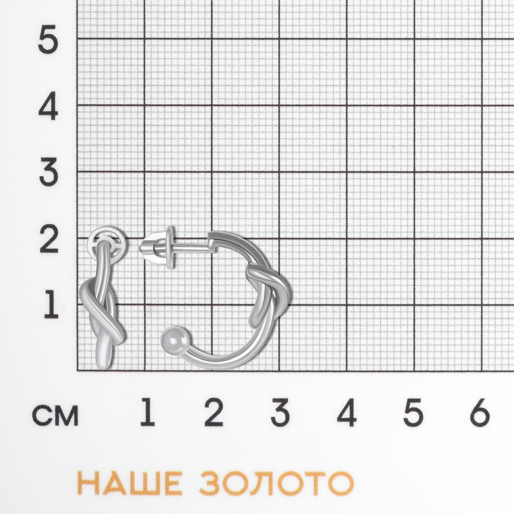 Серебряные серьги гвоздики Ювелирные традиции ЮИС6049-7251