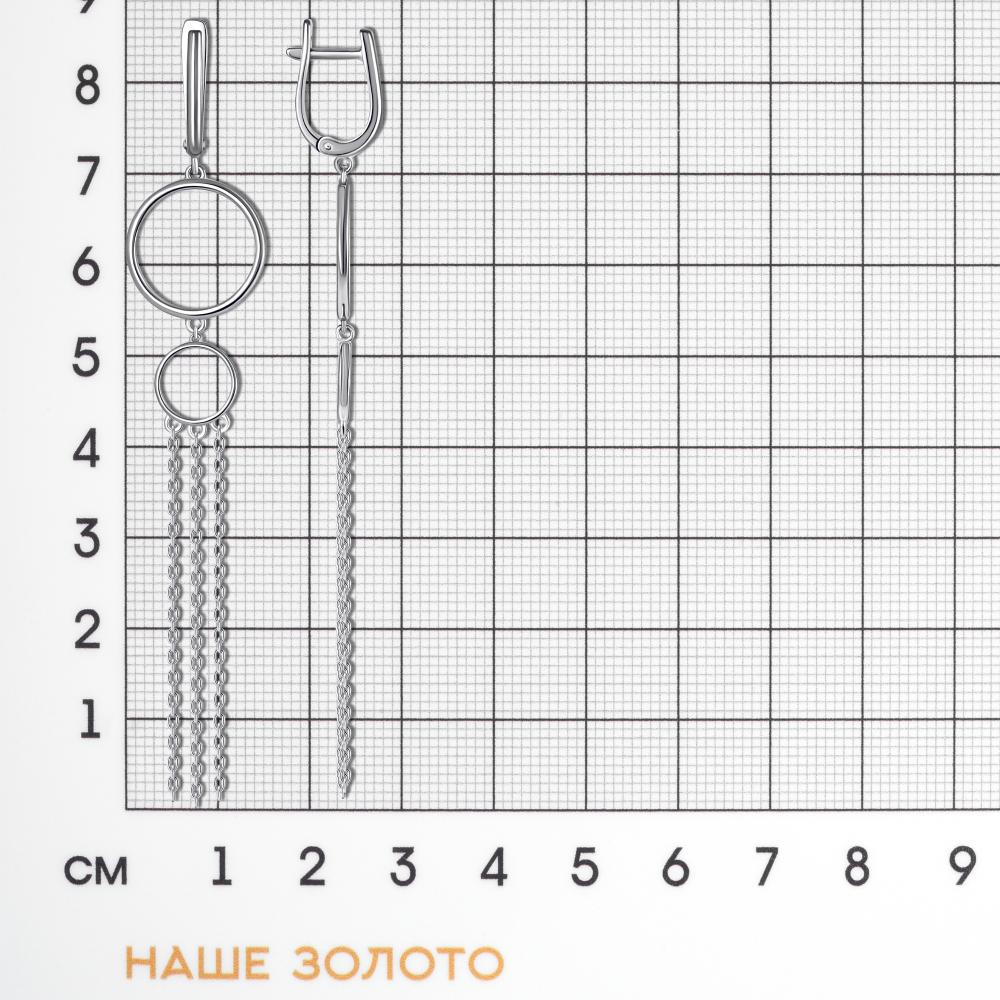 Серебряные серьги подвесные Арина 3А1044222-00000