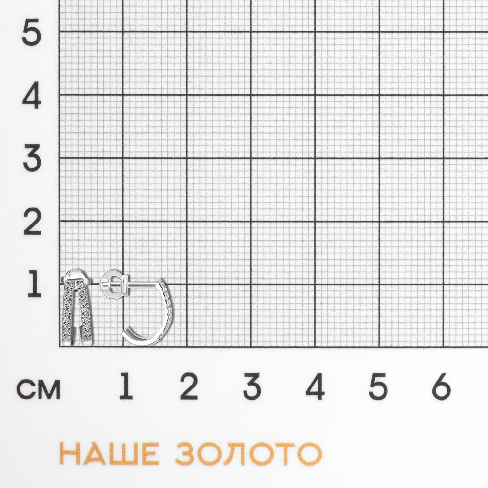 Серебряные серьги гвоздики Ювелирные традиции ЮИС6349-7240
