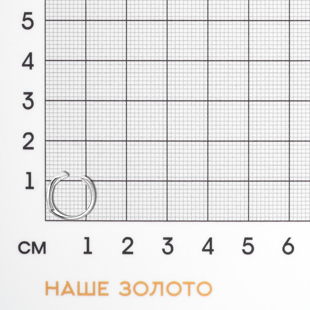Серебряные серьги полупара  ЗК020166500775