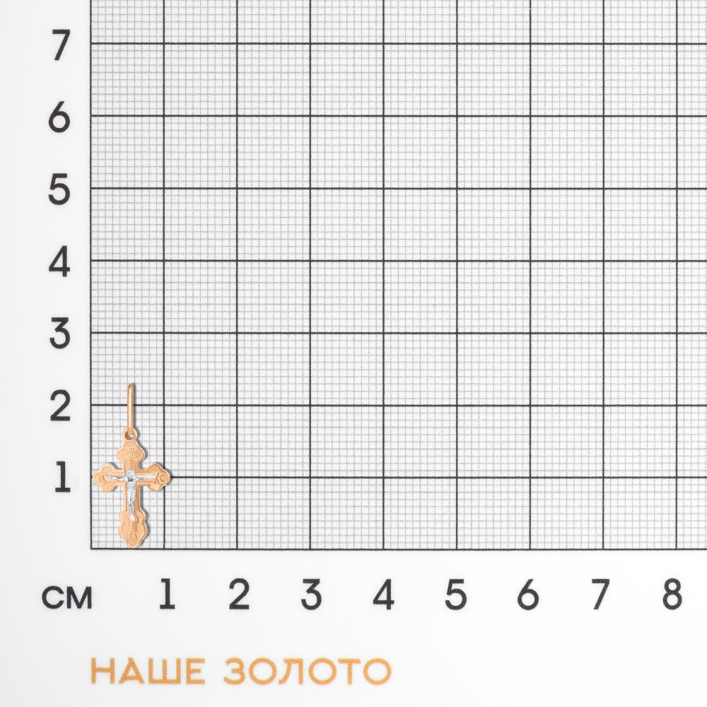 Золотой крест Светлов из красного золота 585 пробы К835-0706-17-00