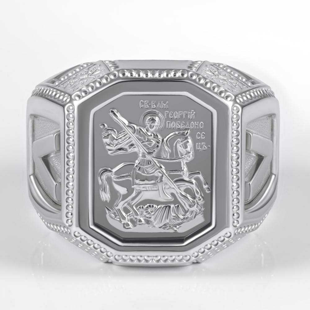 Серебряная печатка Караваевская ювелирная фабрика 7К01-0060-с
