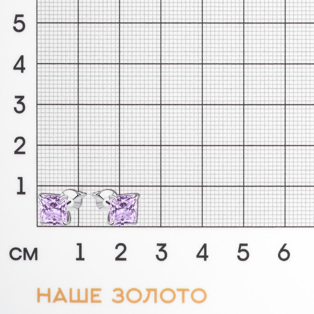 Серебряные серьги гвоздики Джевел Д322-72-00334-301