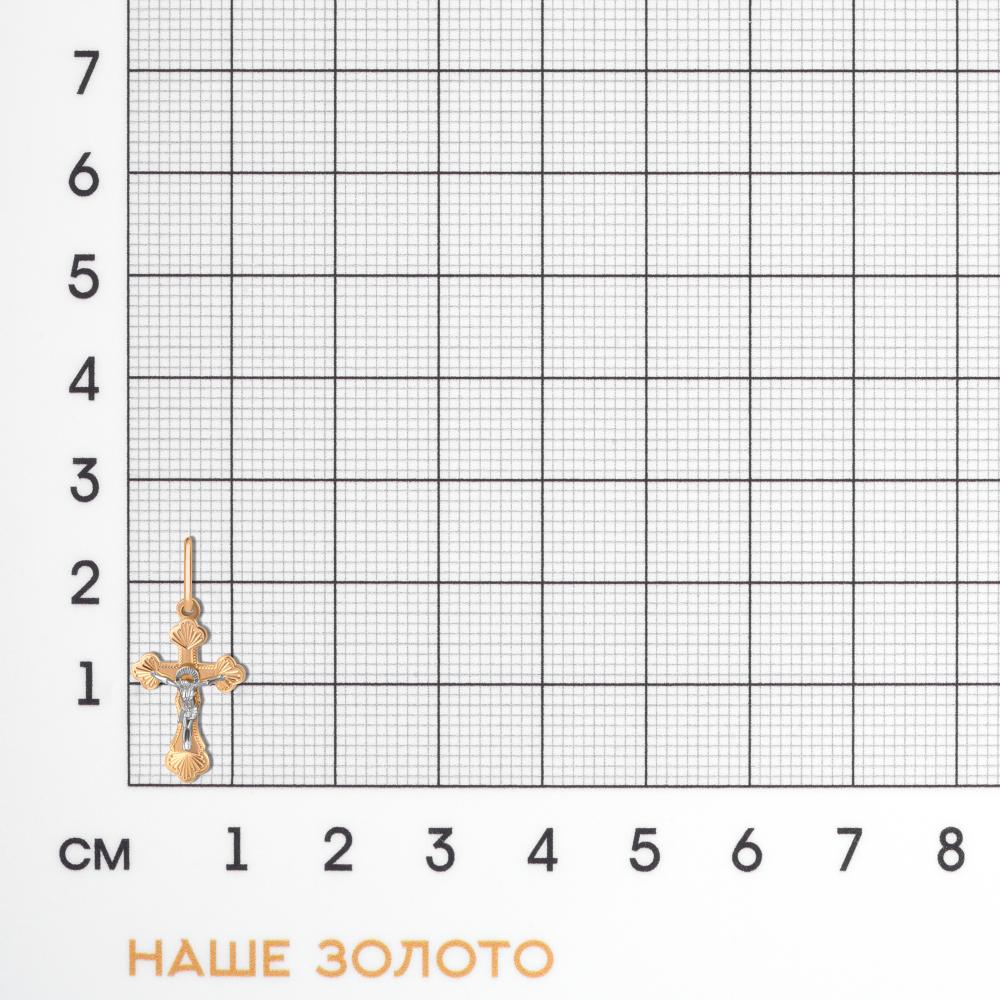 Золотой крест Золотая подкова из красного золота 585 пробы ЯВ810-00364-10-00-00-02