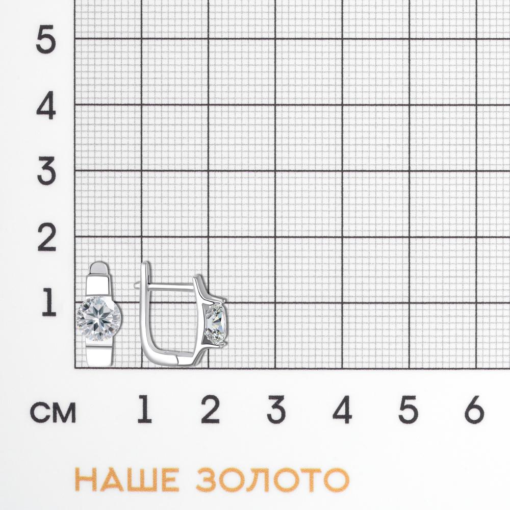 Серебряные серьги Фиделис ФСКАС3914Е