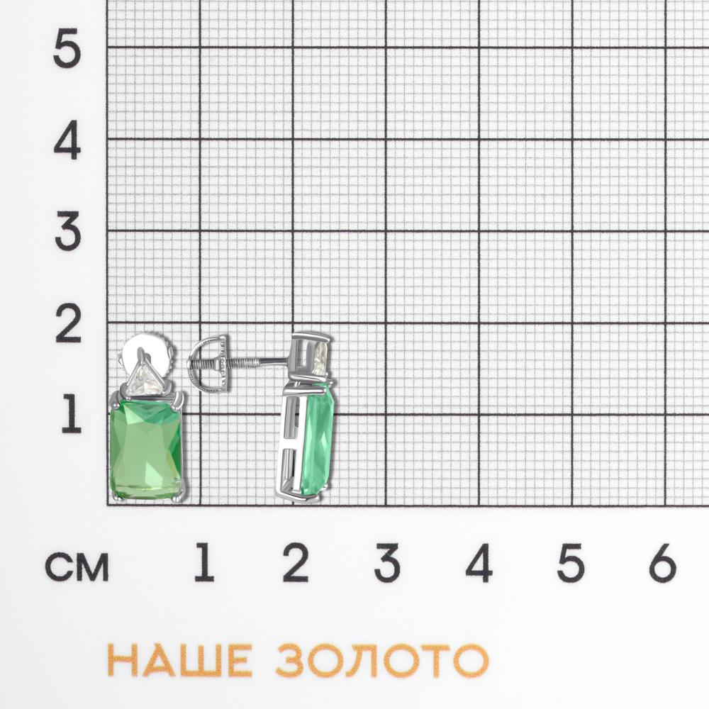 Серебряные серьги гвоздики Фиделис ФСЕА010903