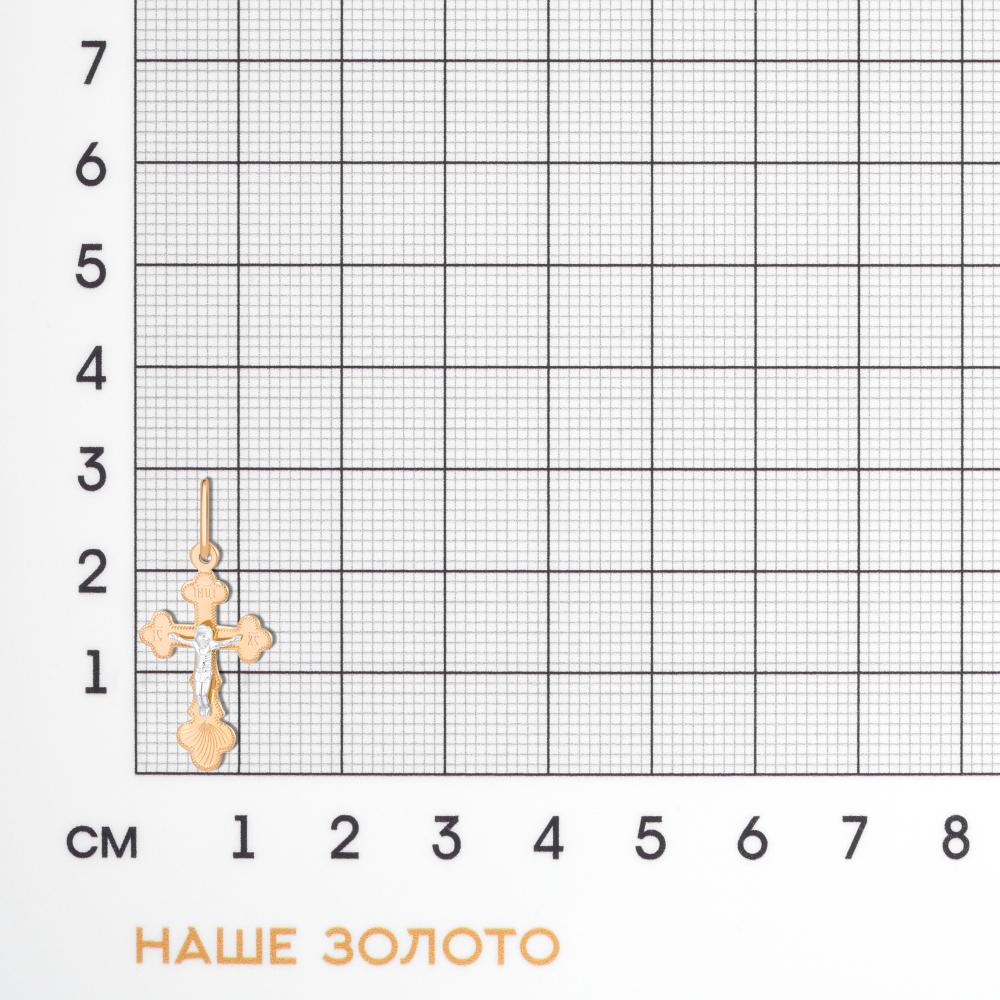 Золотой крест Efremof из красного золота 585 пробы ЮПП1802361