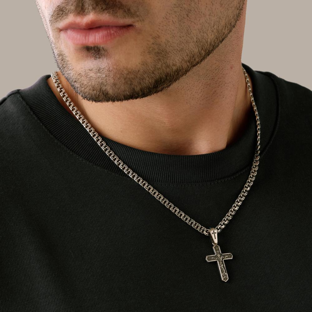 Серебряный крест Якубов ЯБКР250