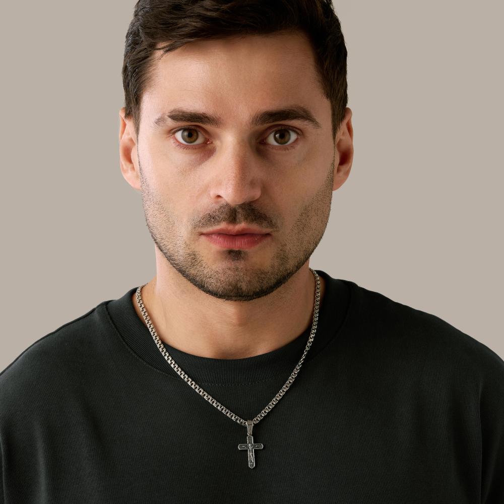 Серебряный крест Якубов ЯБКР250