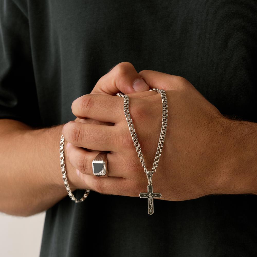 Серебряный крест Якубов ЯБКР250