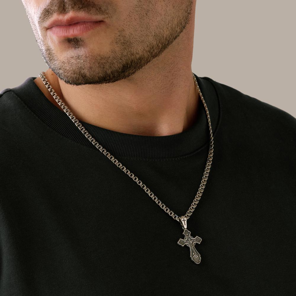 Серебряный крест Якубов ЯБКР300
