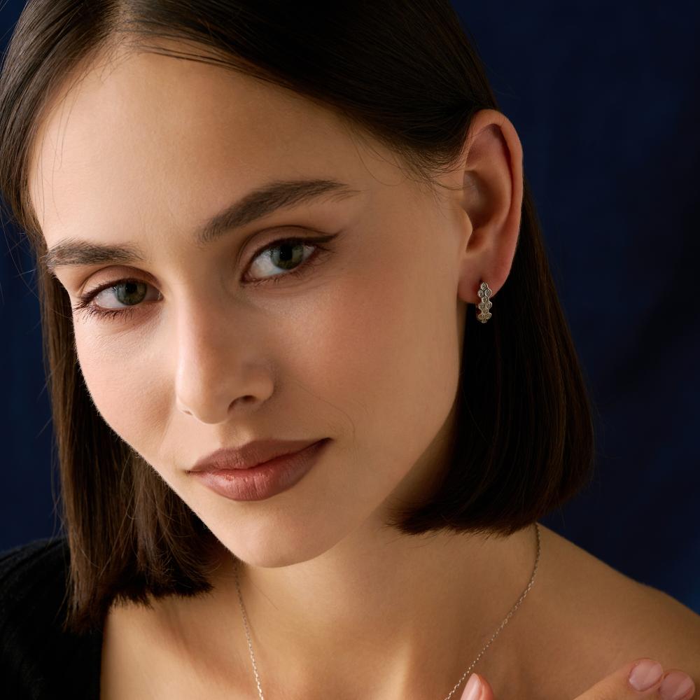 Серебряные серьги Фиделис ФСКАС5550Е