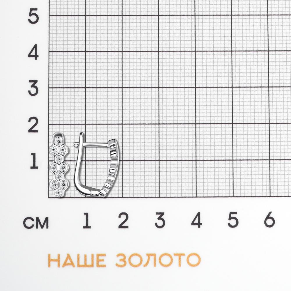 Серебряные серьги Фиделис ФСКАС5550Е