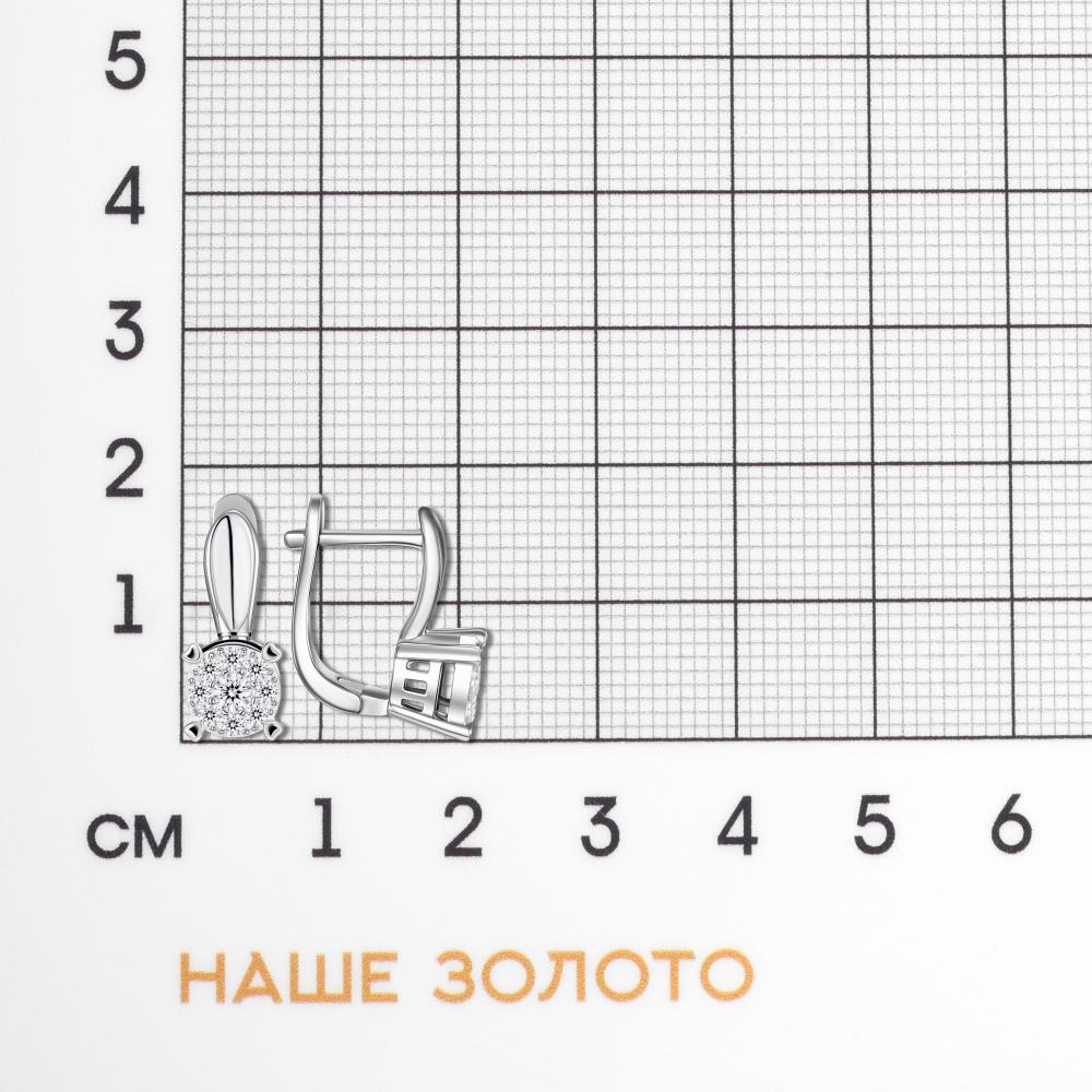 Серебряные серьги Фиделис ФСКАС3912Е