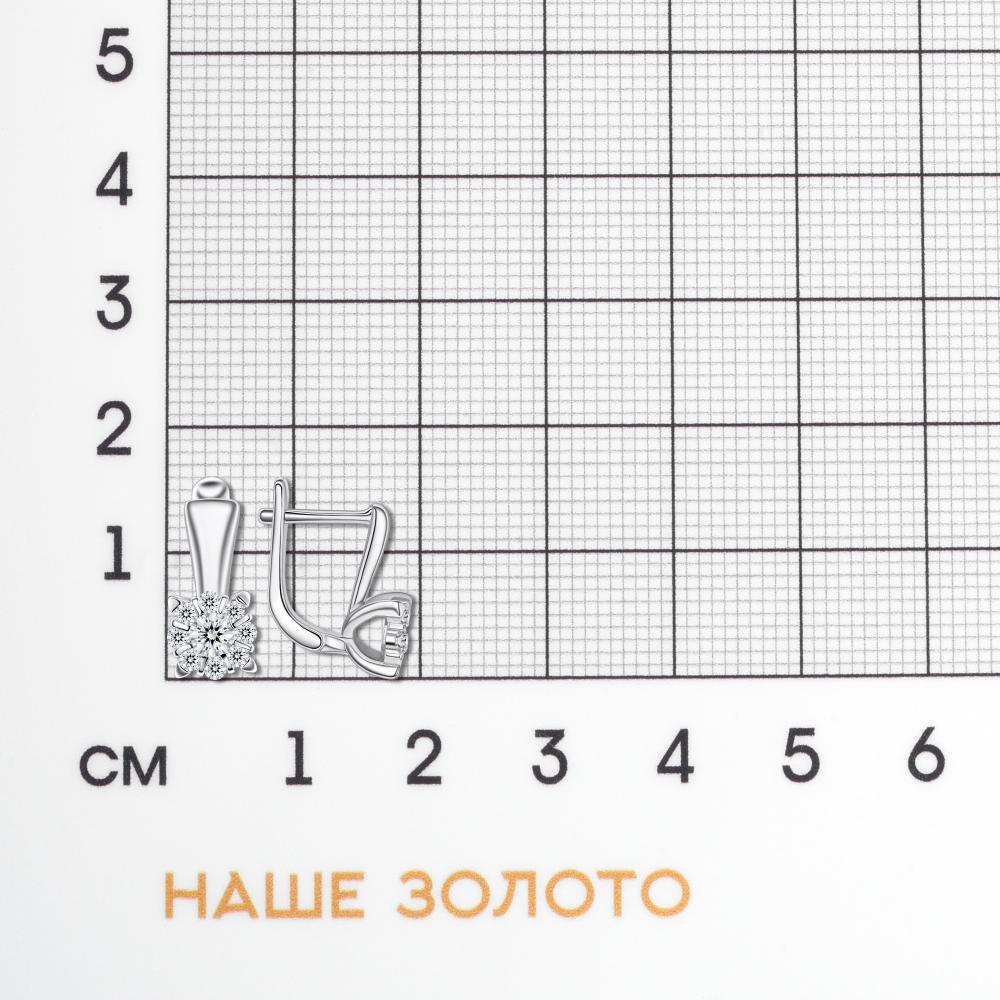 Серебряные серьги Фиделис ФСКАС3899Е