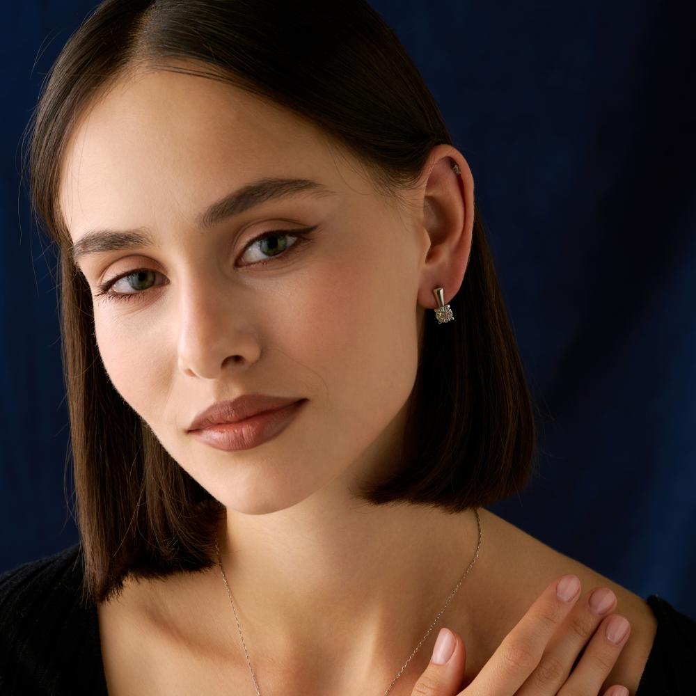 Серебряные серьги Фиделис ФСКАС3899Е