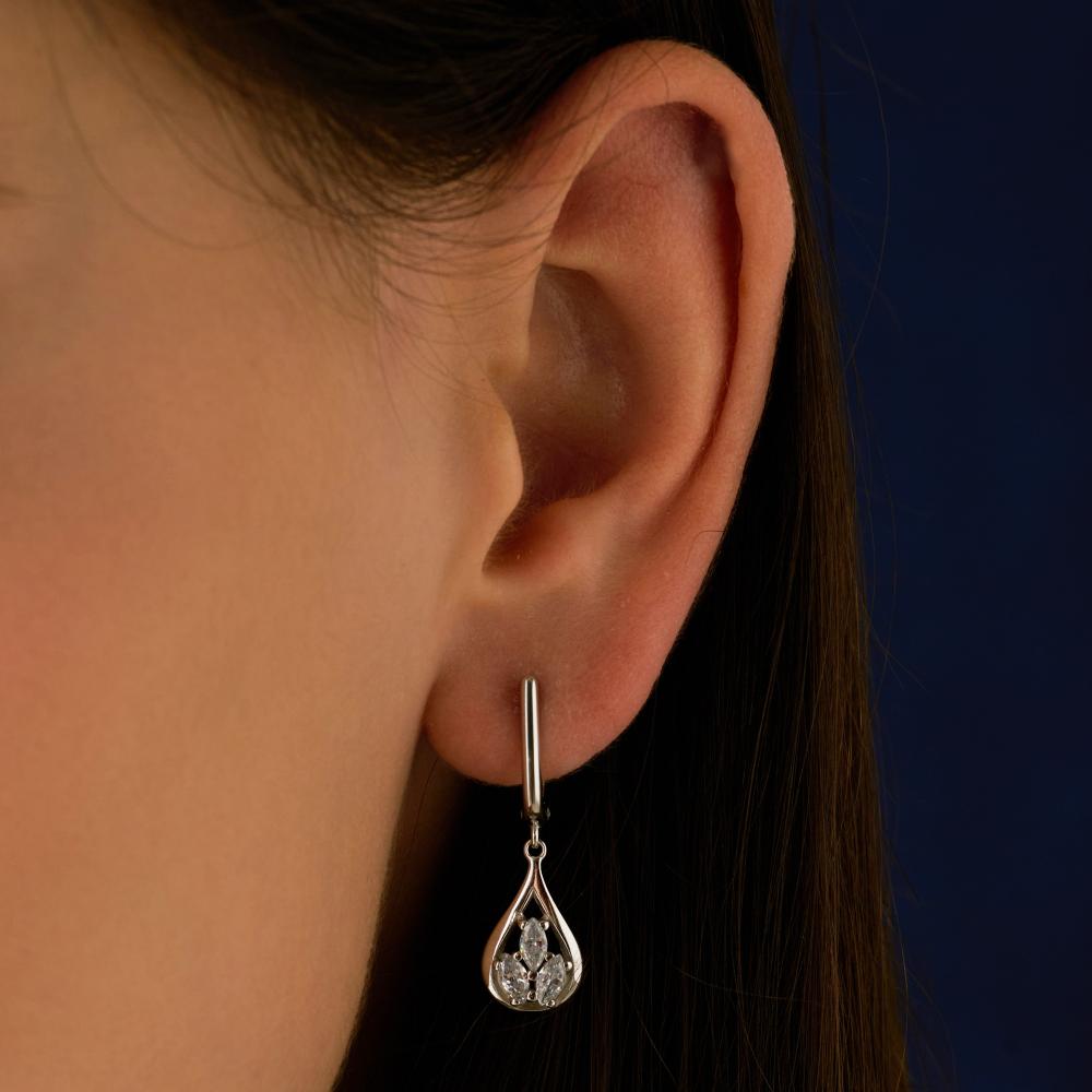 Серебряные серьги подвесные Арина 3А1039152-01110