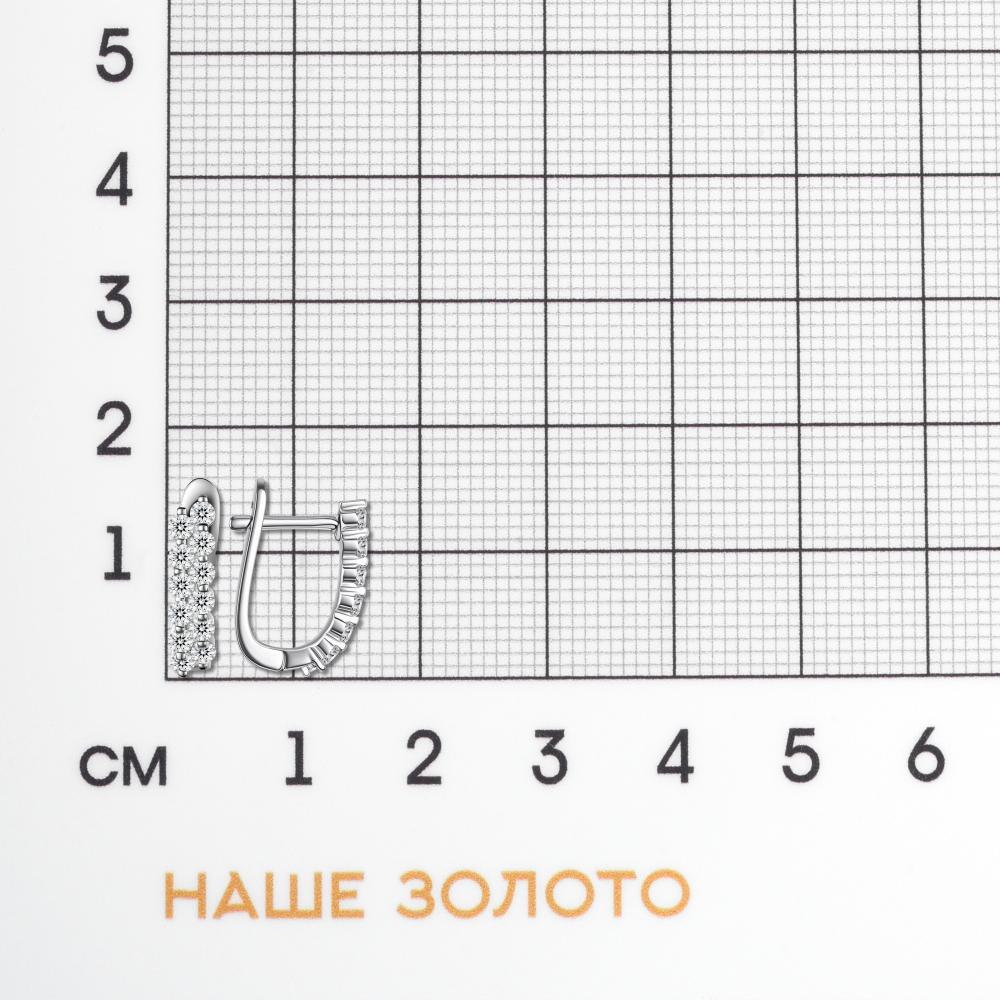 Серебряные серьги Фиделис ФСКАС5439Е