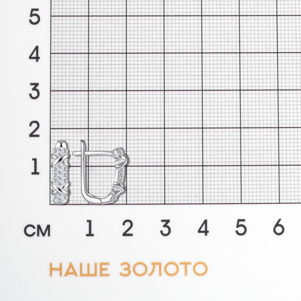 Серебряные серьги Фиделис ФСКАС5281Е