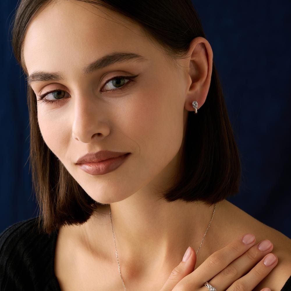 Серебряные серьги Арина 3А1045972-01210
