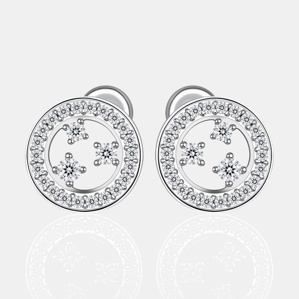 Серебряные серьги гвоздики Золотые купола ЗК6101604-00775