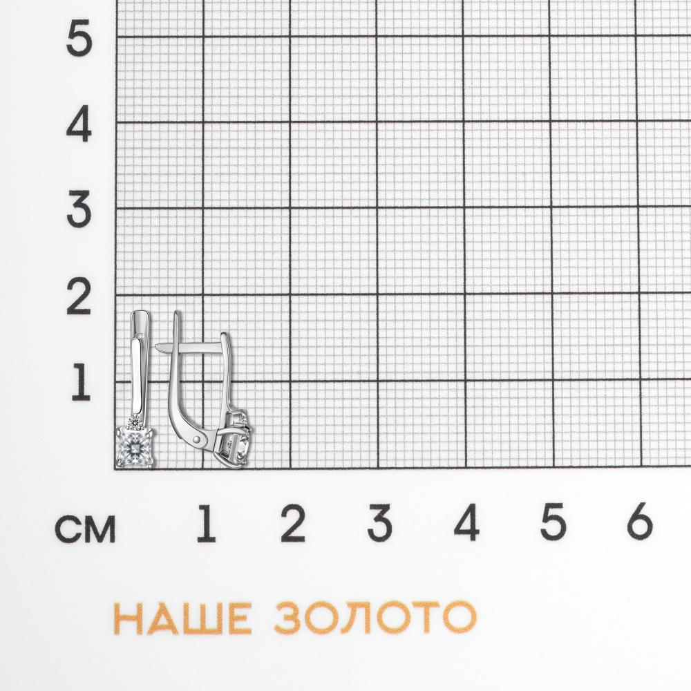 Серебряные серьги  ЗК210170000775