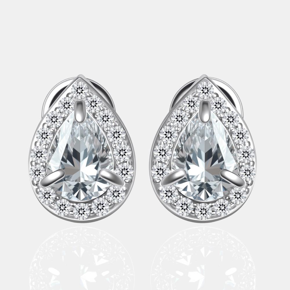 Серебряные серьги гвоздики Золотые купола ЗК610147600775