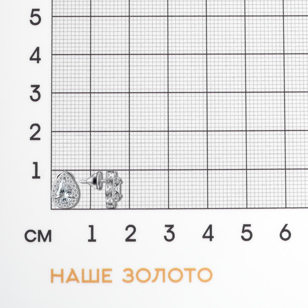 Серебряные серьги гвоздики Золотые купола ЗК610147600775