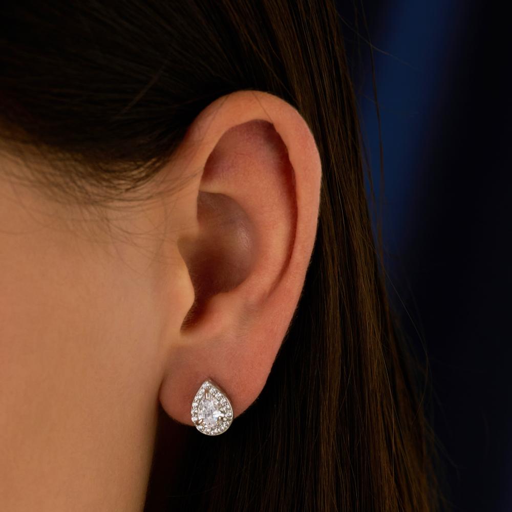 Серебряные серьги гвоздики Золотые купола ЗК610147600775