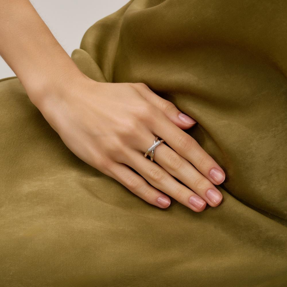 Серебряное кольцо Золотые купола ЗК0101681-00775