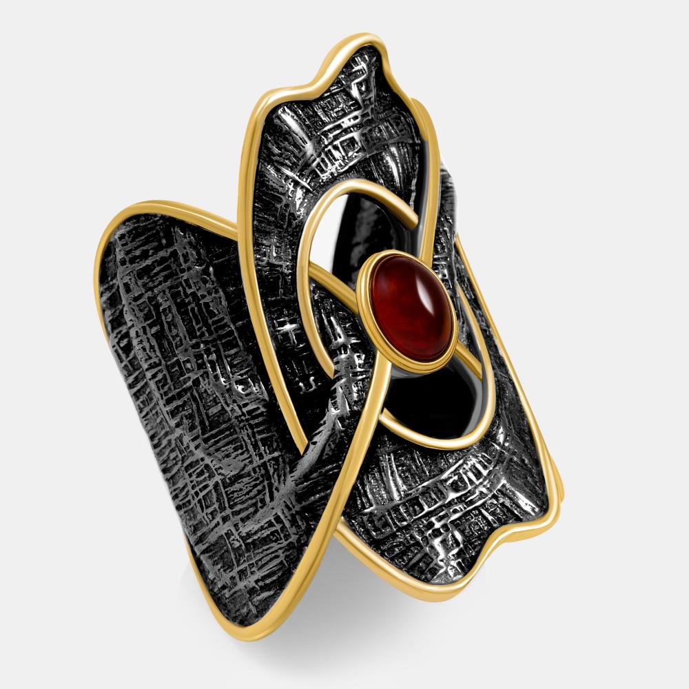 Серебряное кольцо Балтийское золото ЯН71161372