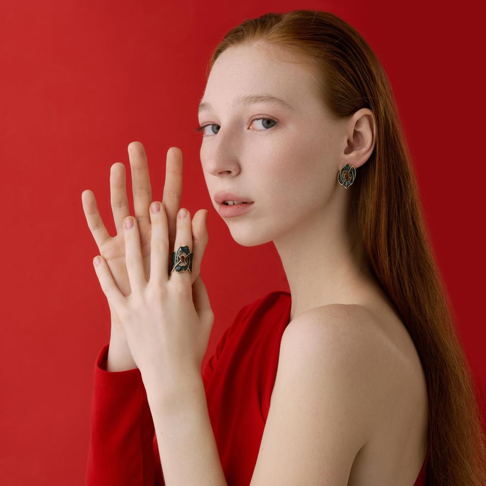 Серебряные серьги Балтийское золото ЯН72161372