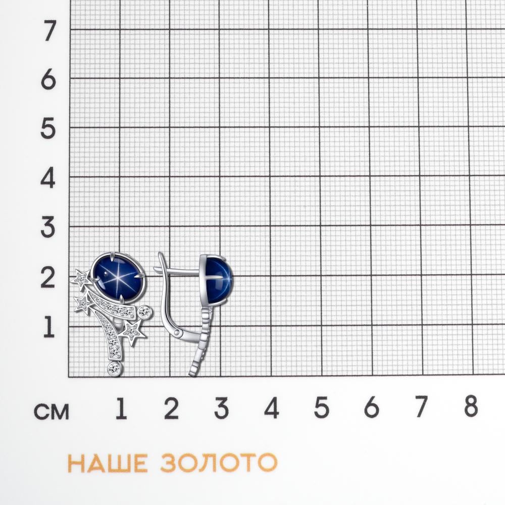Серебряные серьги Фасет ФЯ02-0162-102-401-21
