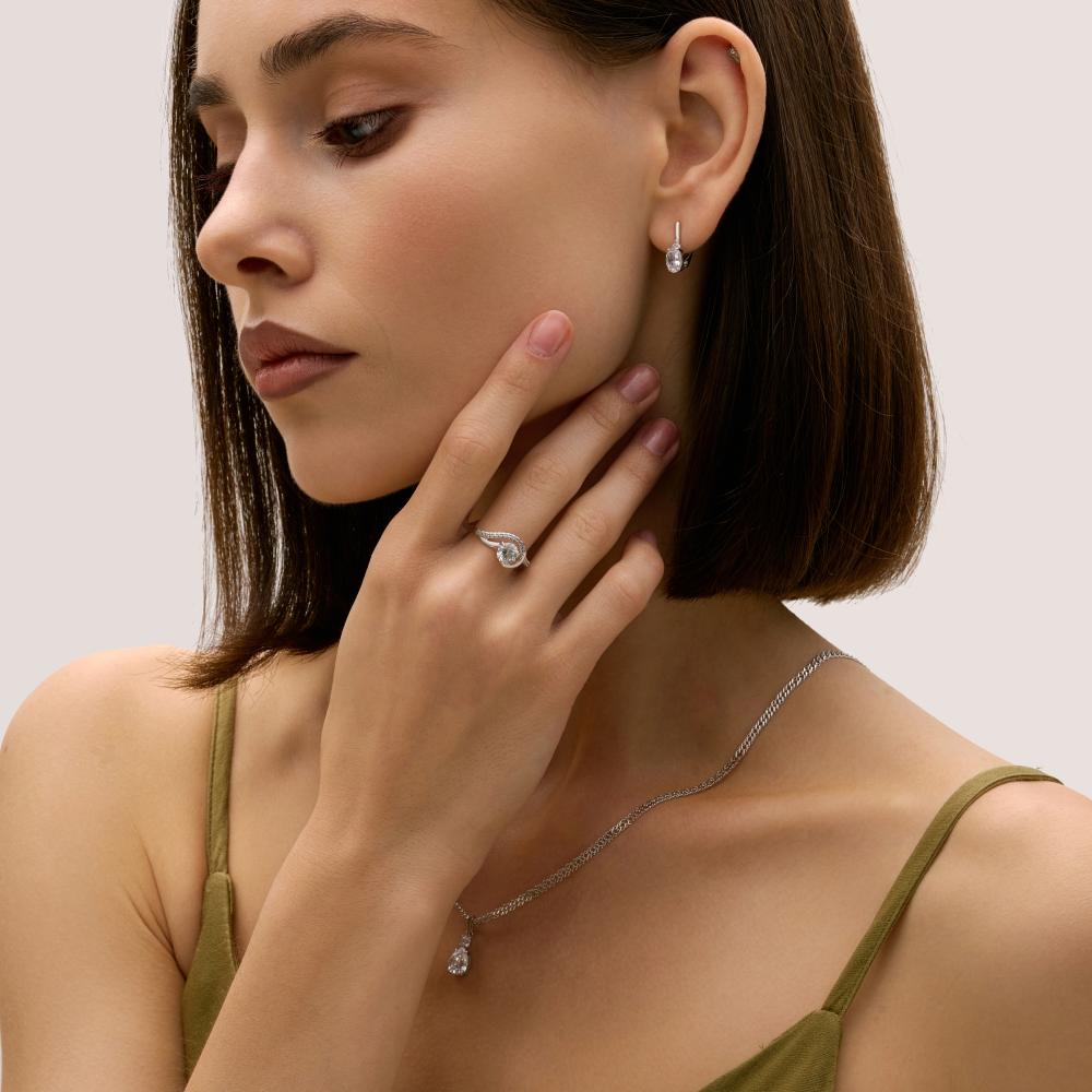 Серебряное кольцо Sokolov ДИ94-110-00013-1