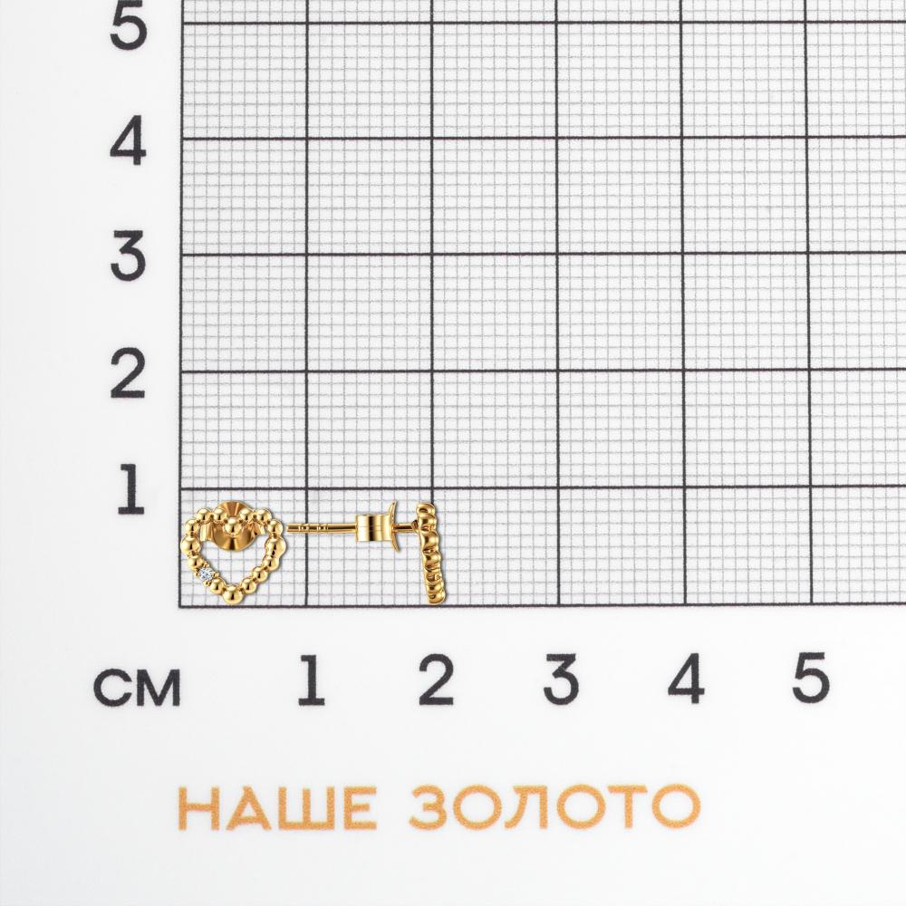 Серебряные серьги гвоздики Wong jewelry co., ltd ВЧ041-73811/ЖП