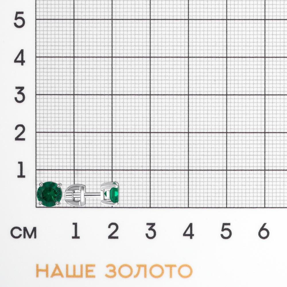 Серебряные серьги гвоздики Sokolov ДИ94020531
