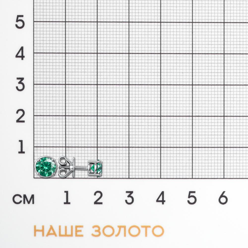 Золотые серьги гвоздики Фасет из красного золота 585 пробы ФЯ03-0151-00-504-02