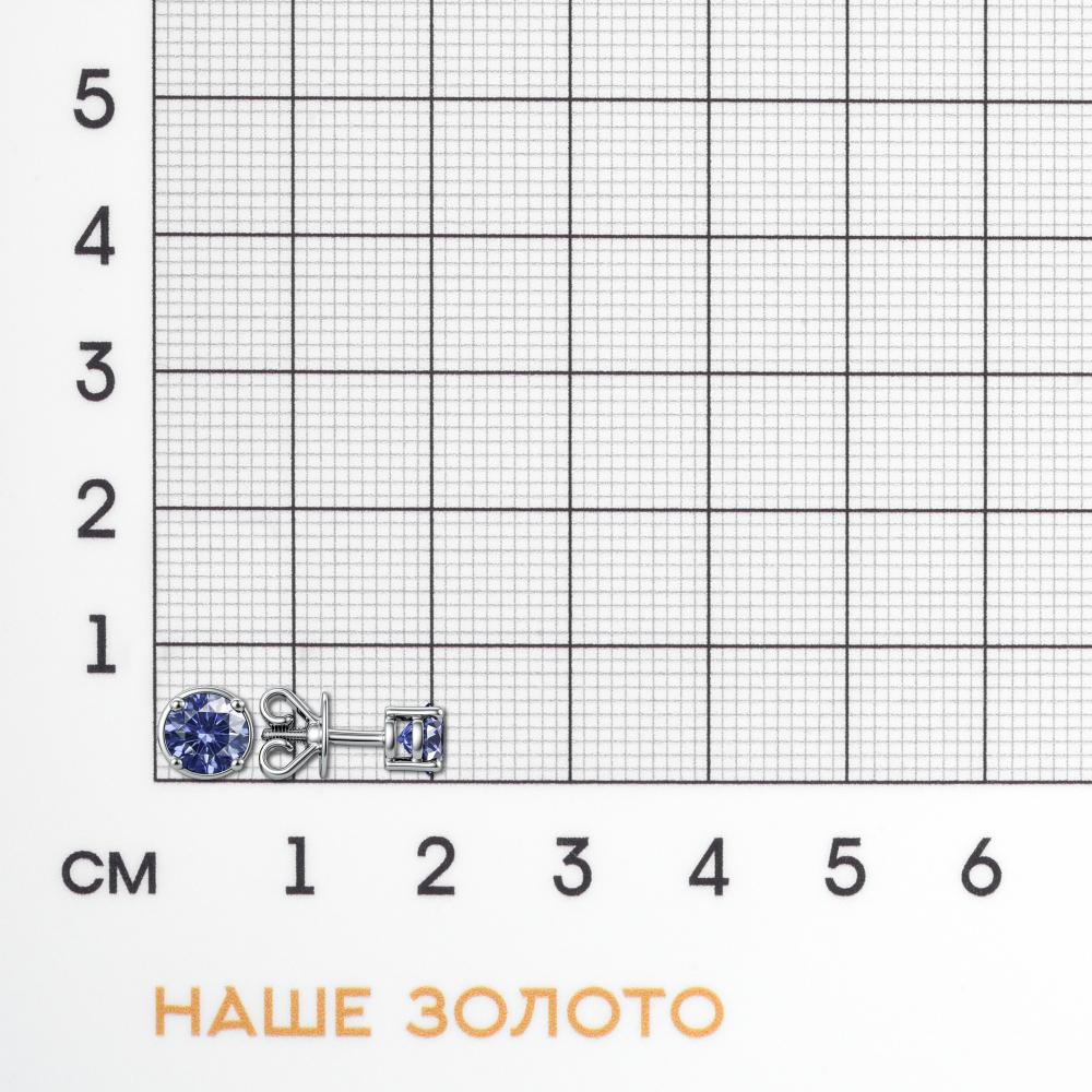 Золотые серьги гвоздики Фасет из красного золота 585 пробы ФЯ03-0151-00-505-02