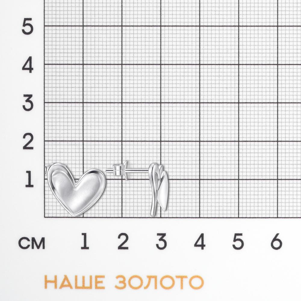Серебряные серьги гвоздики Wong jewelry co., ltd ВЧ011-42432/РД