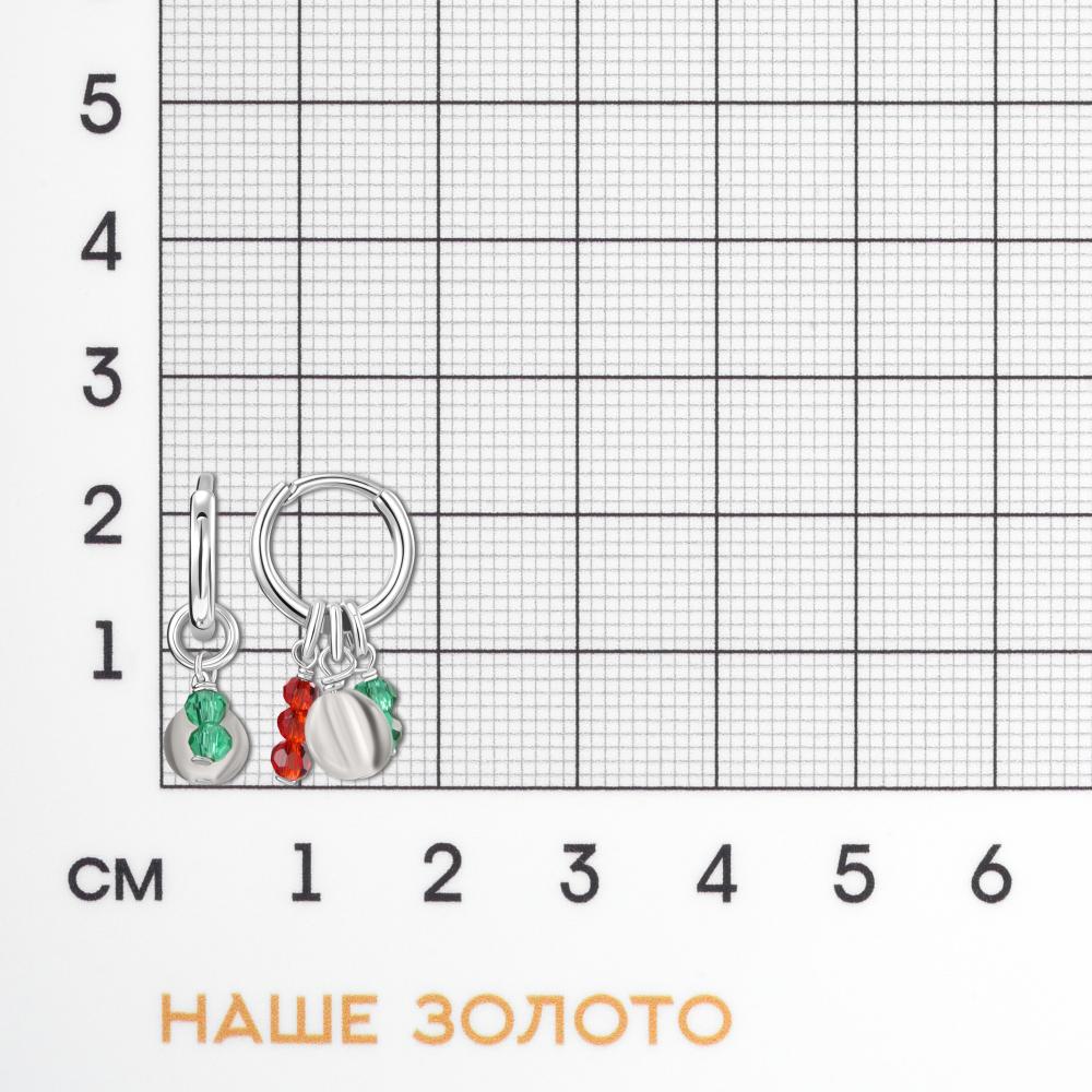 Серебряные серьги Wong jewelry co., ltd ВЧ041-73461/РД