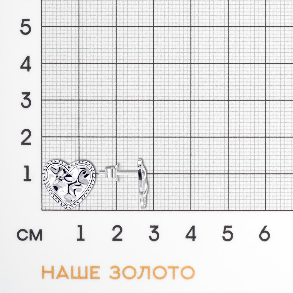Серебряные серьги гвоздики Wong jewelry co., ltd ВЧ011-42438/РД