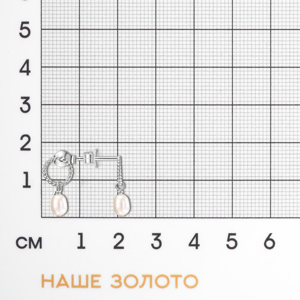Серебряные серьги гвоздики Wong jewelry co., ltd ВЧ041-73365/РД