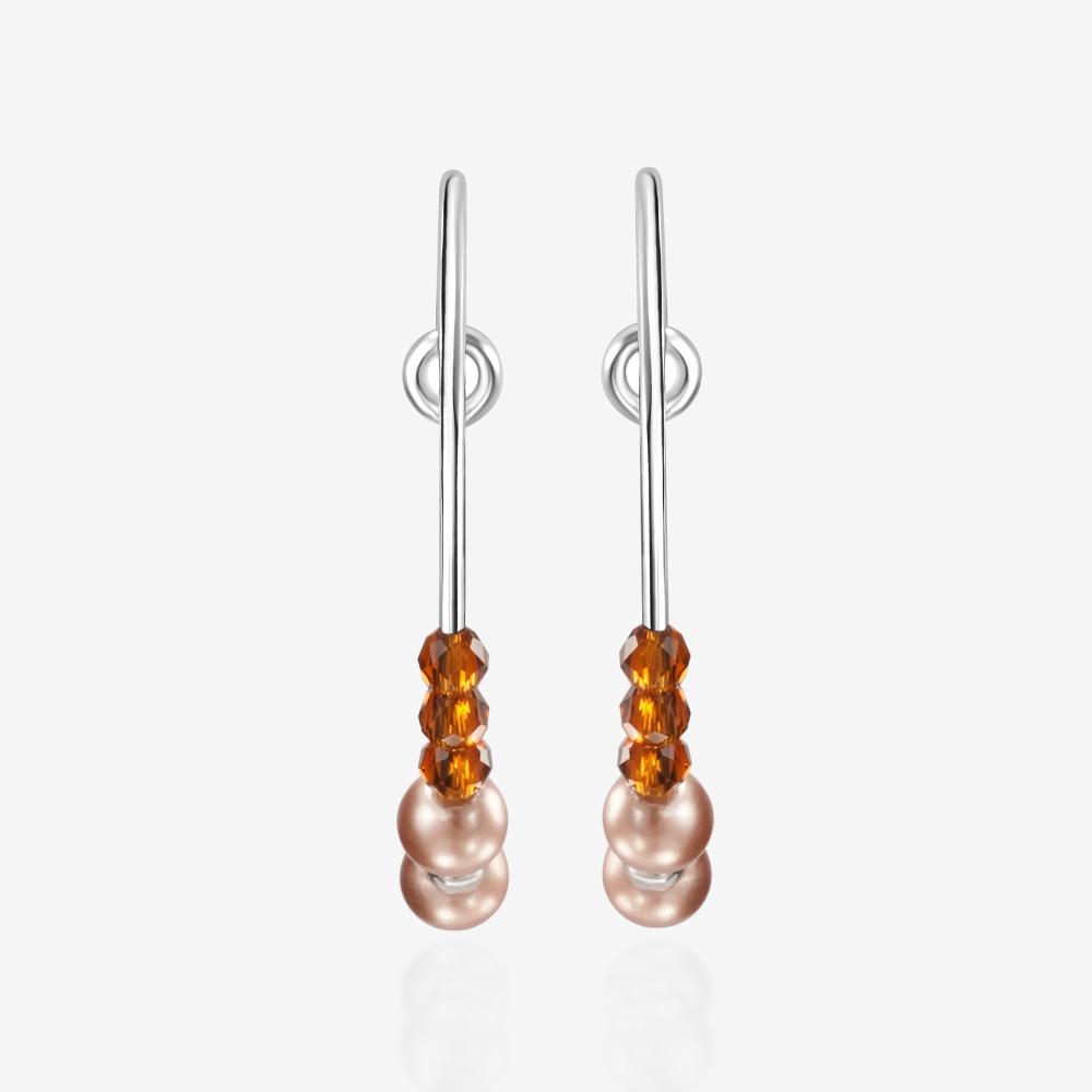Серебряные серьги Wong jewelry co., ltd ВЧ041-74121/РД
