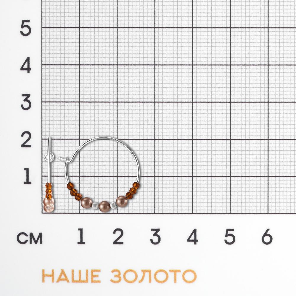 Серебряные серьги Wong jewelry co., ltd ВЧ041-74121/РД