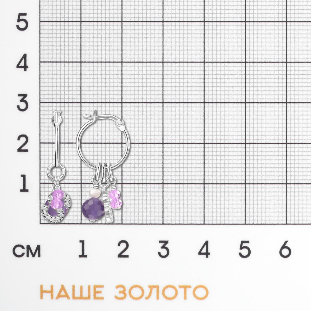 Серебряные серьги подвесные Wong jewelry co., ltd ВЧ041-73462/РД