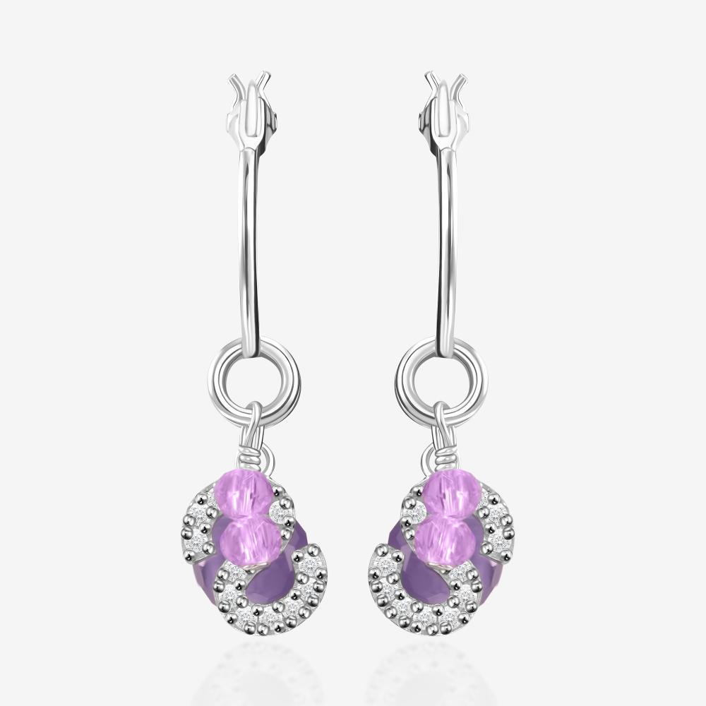 Серебряные серьги подвесные Wong jewelry co., ltd ВЧ041-73462/РД