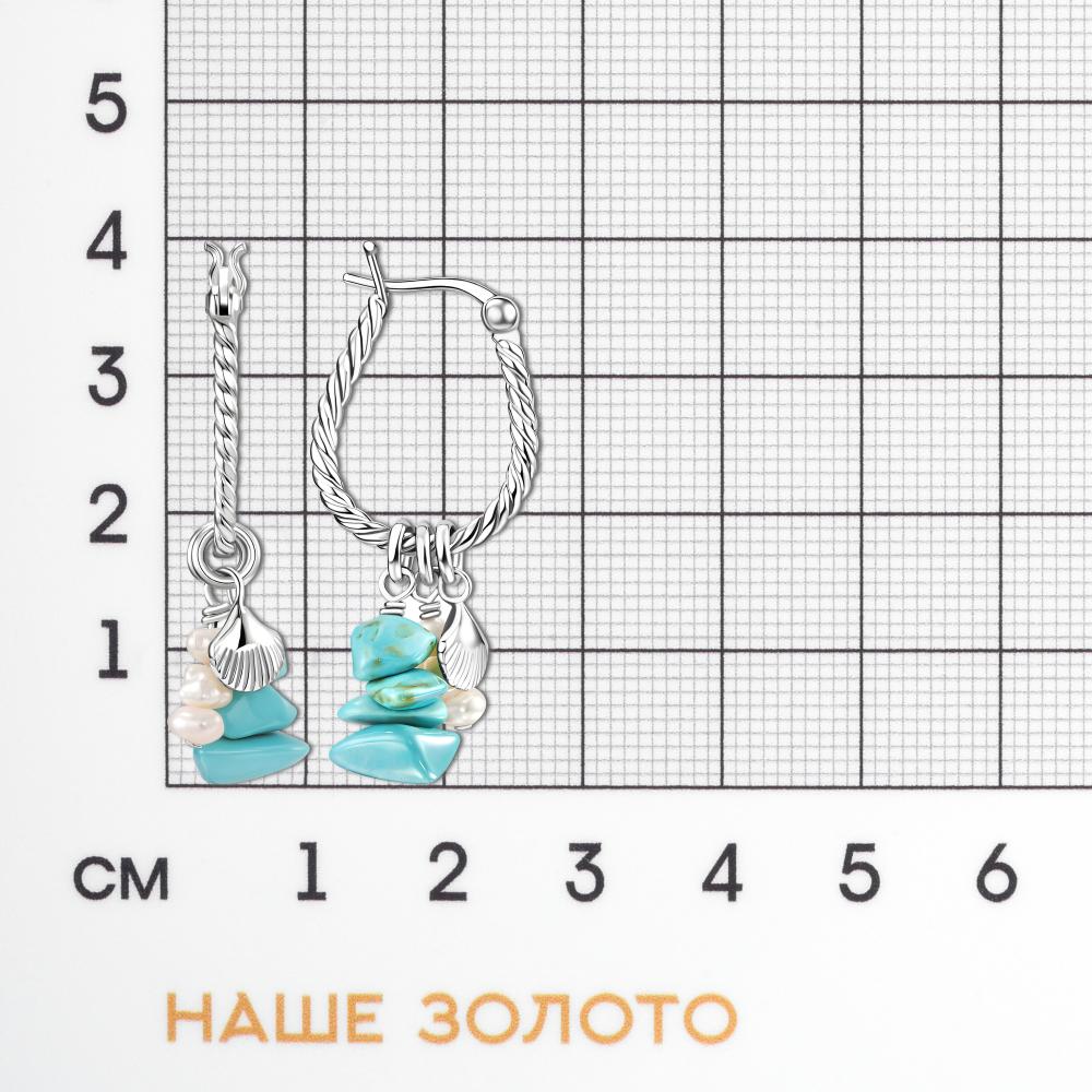 Серебряные серьги подвесные Wong jewelry co., ltd ВЧ041-73464/РД
